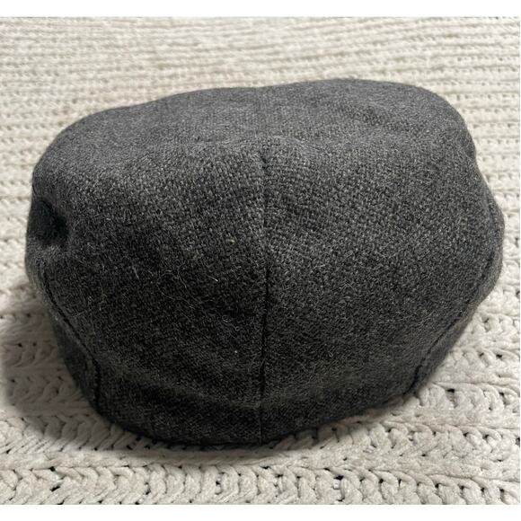 NWT VTG Ann Taylor Wool Hat Womens Gray Tweed Newsboy Flat Cap USA Made Pageboy - Picture 8 of 9